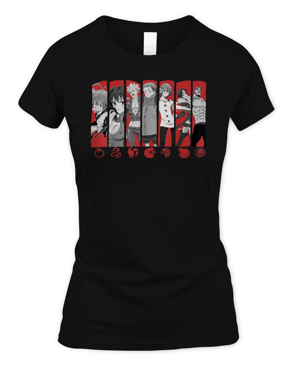 Vintage Seven Deadly Sins Anime Manga Season Art Outfits Shirt