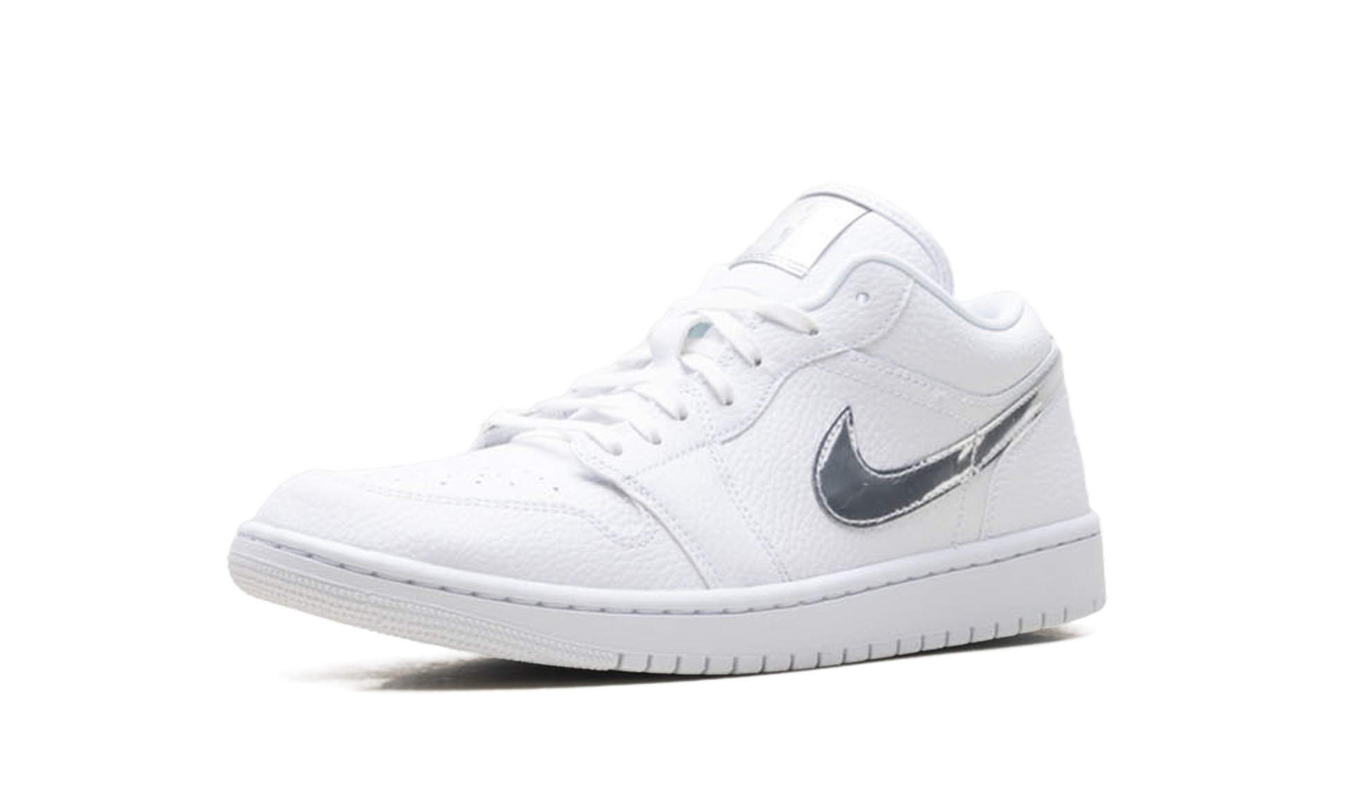 Womens Air Jordan 1 Low Se "White Metallic Silver'"