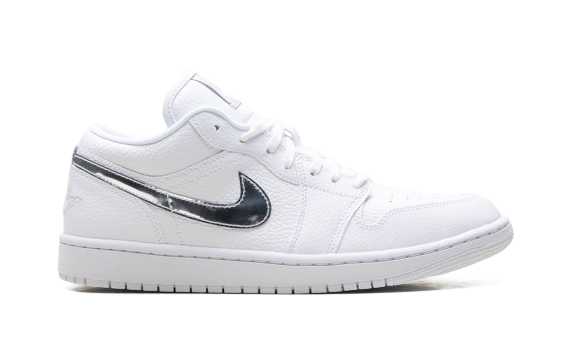 Womens Air Jordan 1 Low Se "White Metallic Silver'"