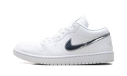 Womens Air Jordan 1 Low Se "White Metallic Silver'"