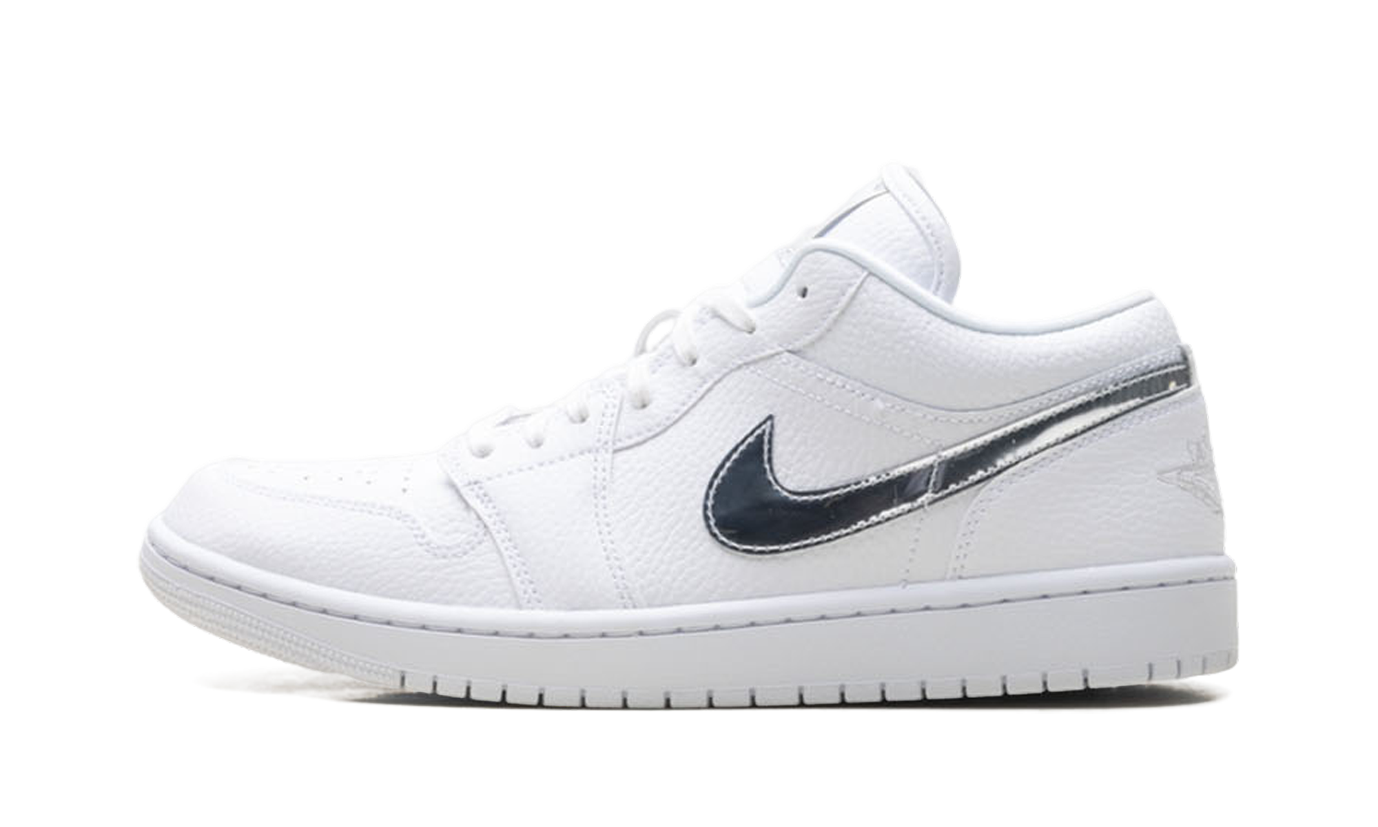 Womens Air Jordan 1 Low Se "White Metallic Silver'"