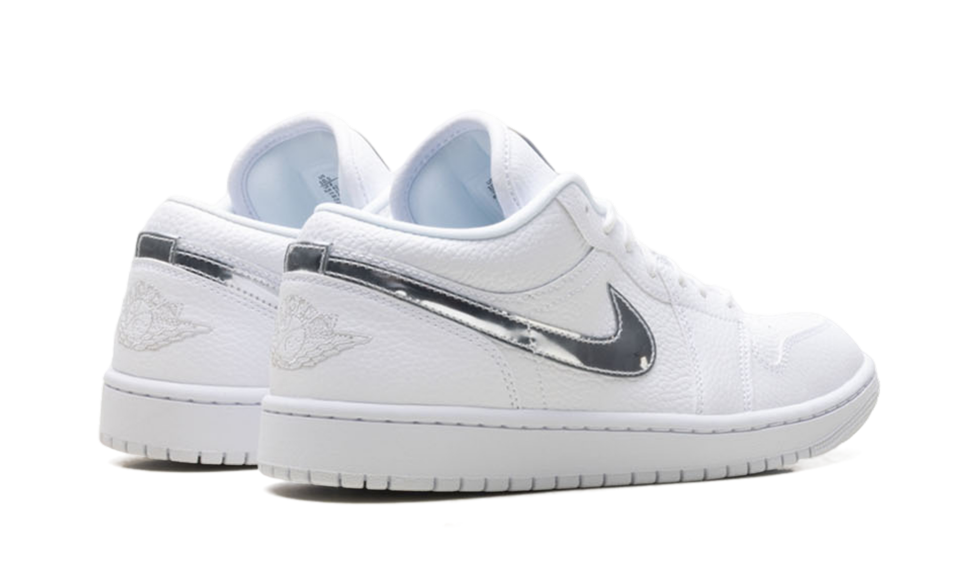 Womens Air Jordan 1 Low Se "White Metallic Silver'"