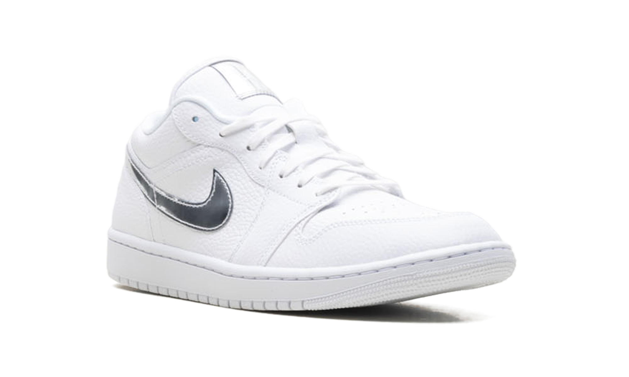 Womens Air Jordan 1 Low Se "White Metallic Silver'"