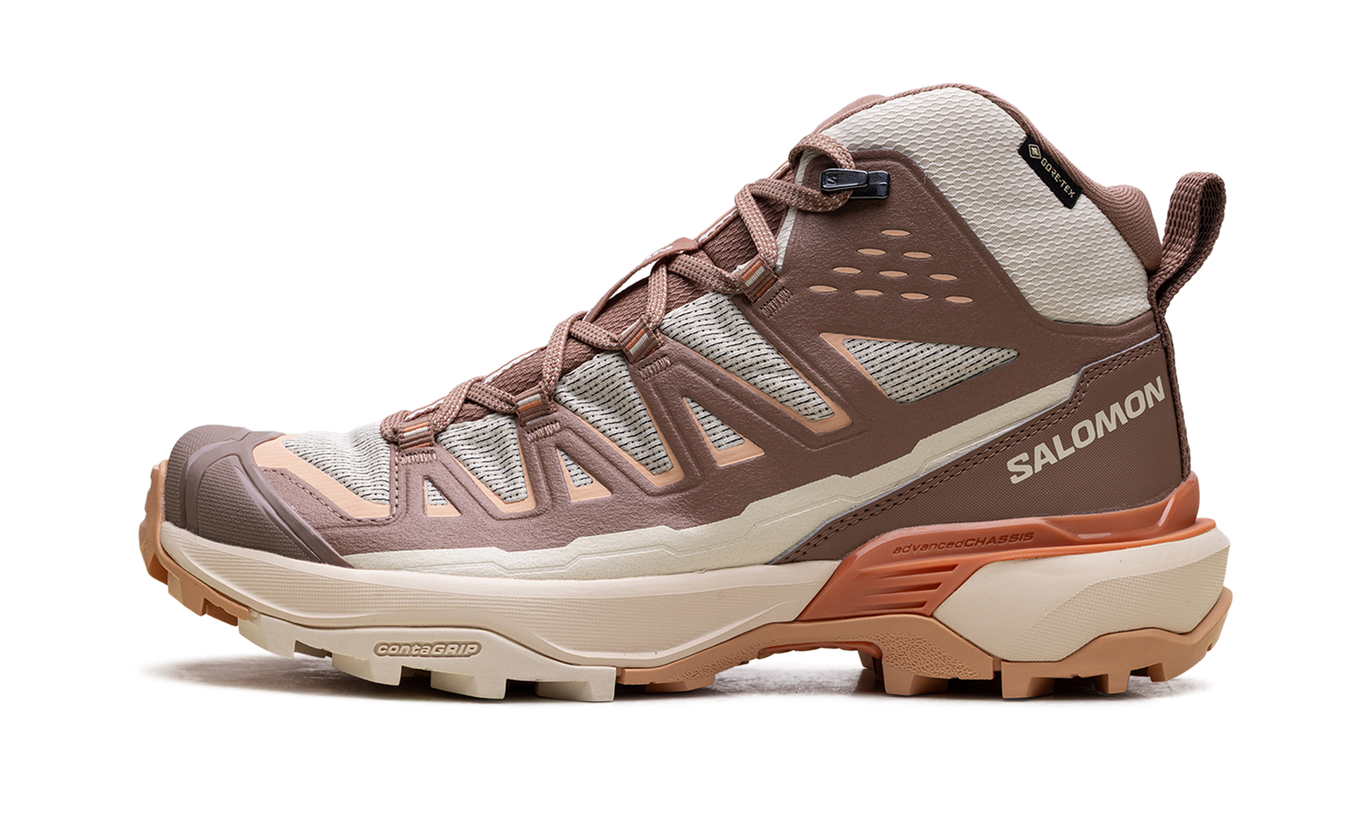 X Ultra 360 Edge Mid Gore-Tex Women "Shortbread / raw umber / prairie sunset" L4746270022