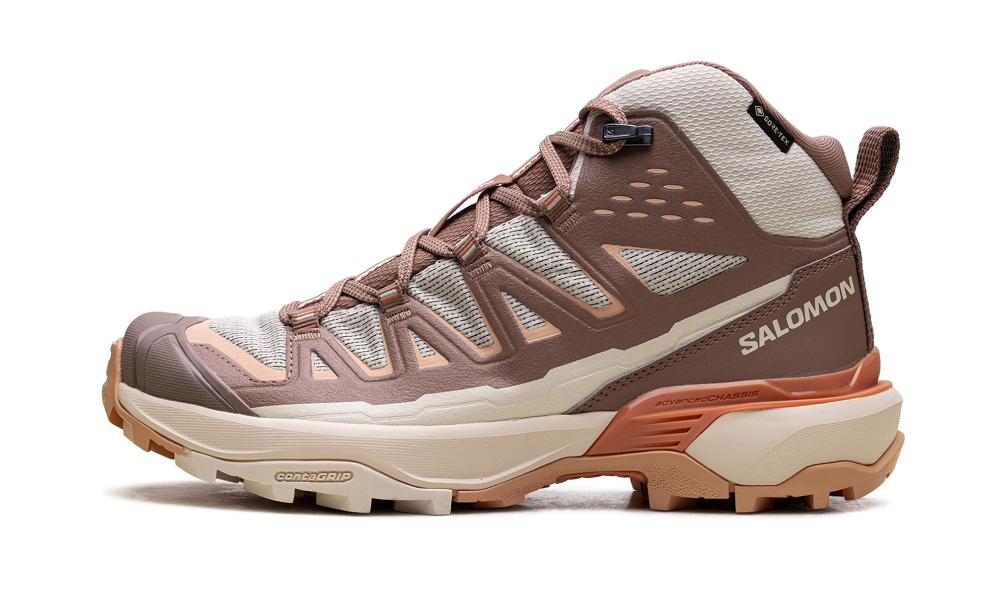 X Ultra 360 Edge Mid Gore-Tex Women "Shortbread / raw umber / prairie sunset" L4746270022