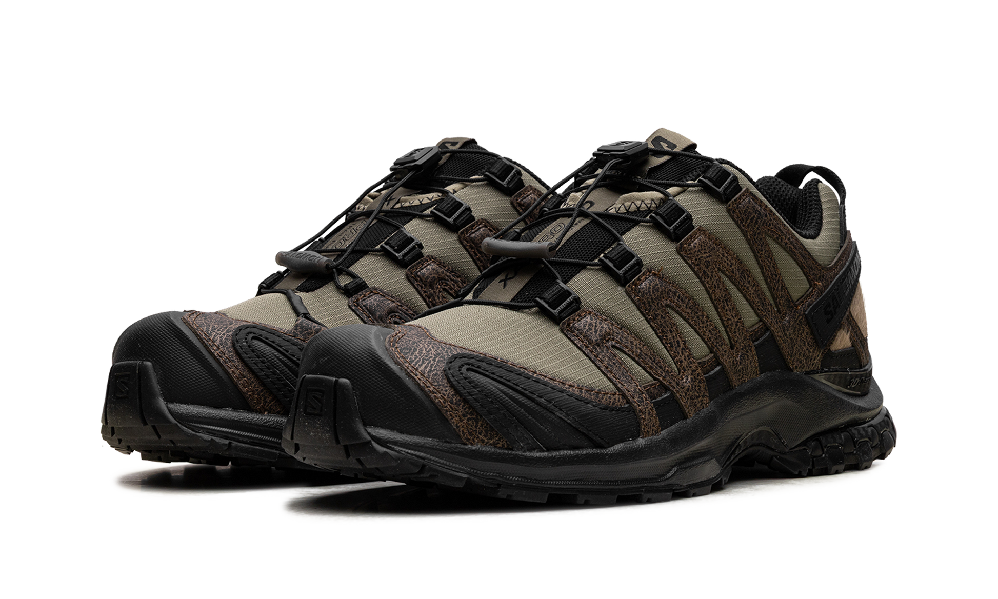 Xa Pro 3d Distressed Leather "Dark earth black" L47797400