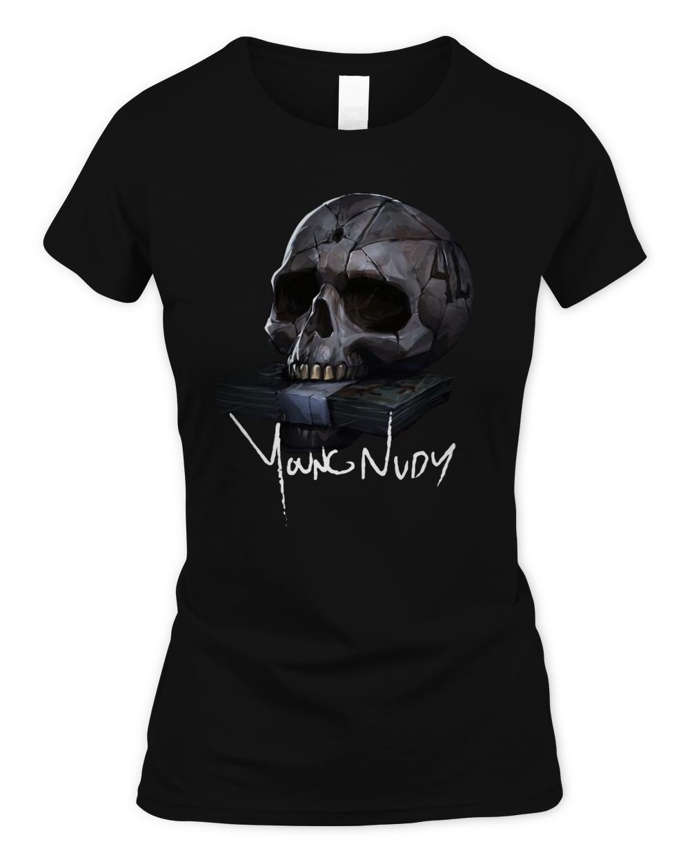 Young Nudy Merch Rich Shooter Skull Shirt